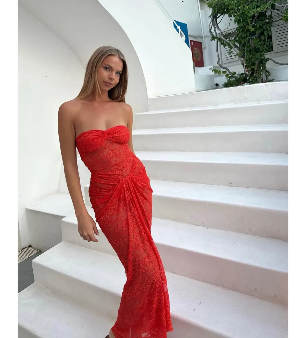 Natalie Rolt Naomi Dress in Red Size 0 / AU 6 - Image 2