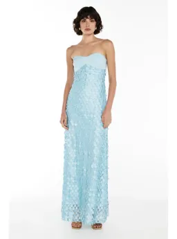 Manning Cartell Supreme Extreme Balconette Midi Dress Aqua Spritz Blue Size 8 for rent on The Volte - image 1