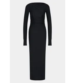 Sir the Label Elm Long Sleeve Midi Dress in Black Size 8/S for rent on The Volte - image 5