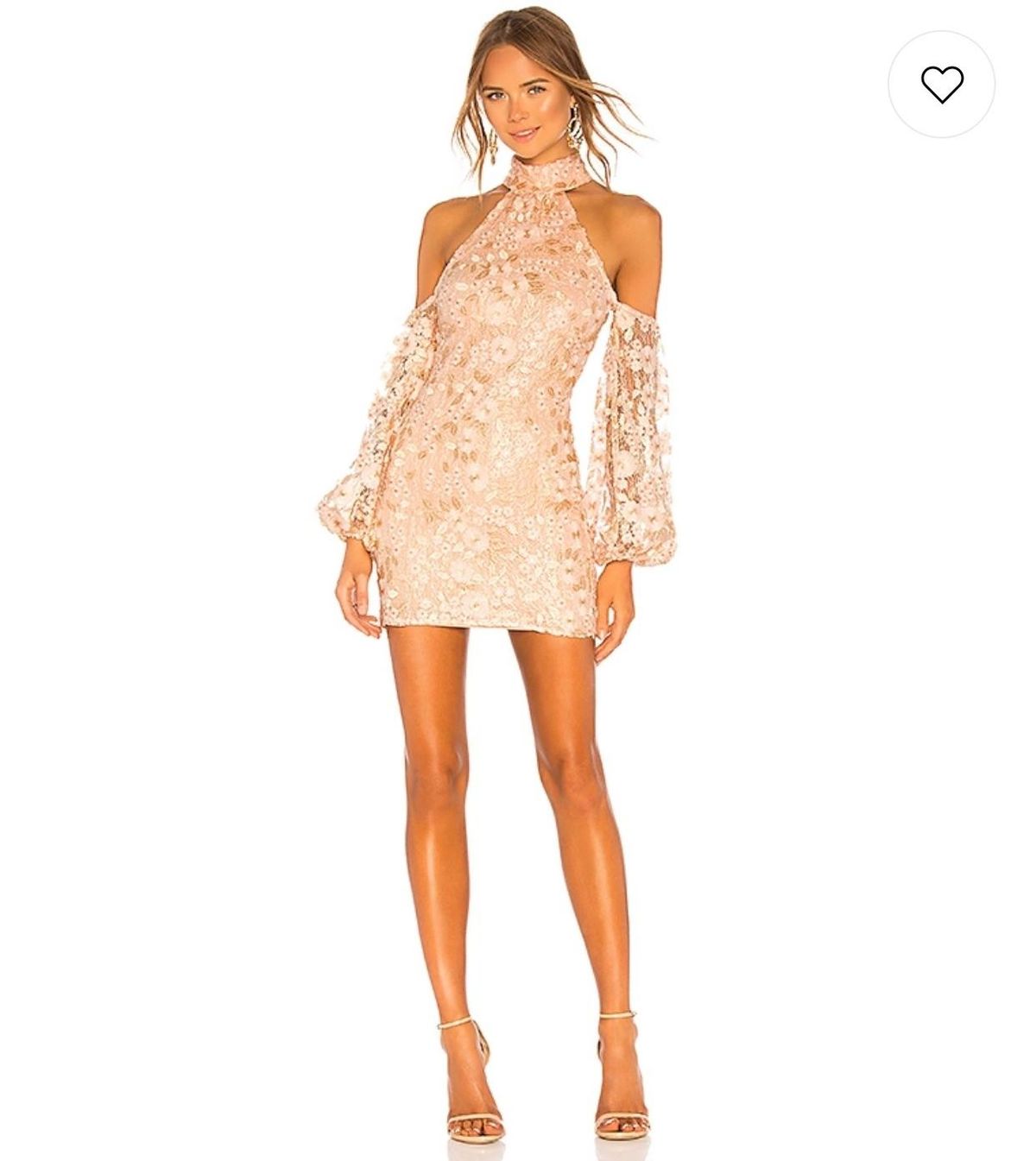 Michael Costello X Revolve Sole Mini dress in Light Pink Floral Size AU 6 - Image 1