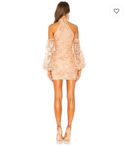 Michael Costello X Revolve Sole Mini dress in Light Pink Floral Size AU 6 for rent on The Volte - image 2
