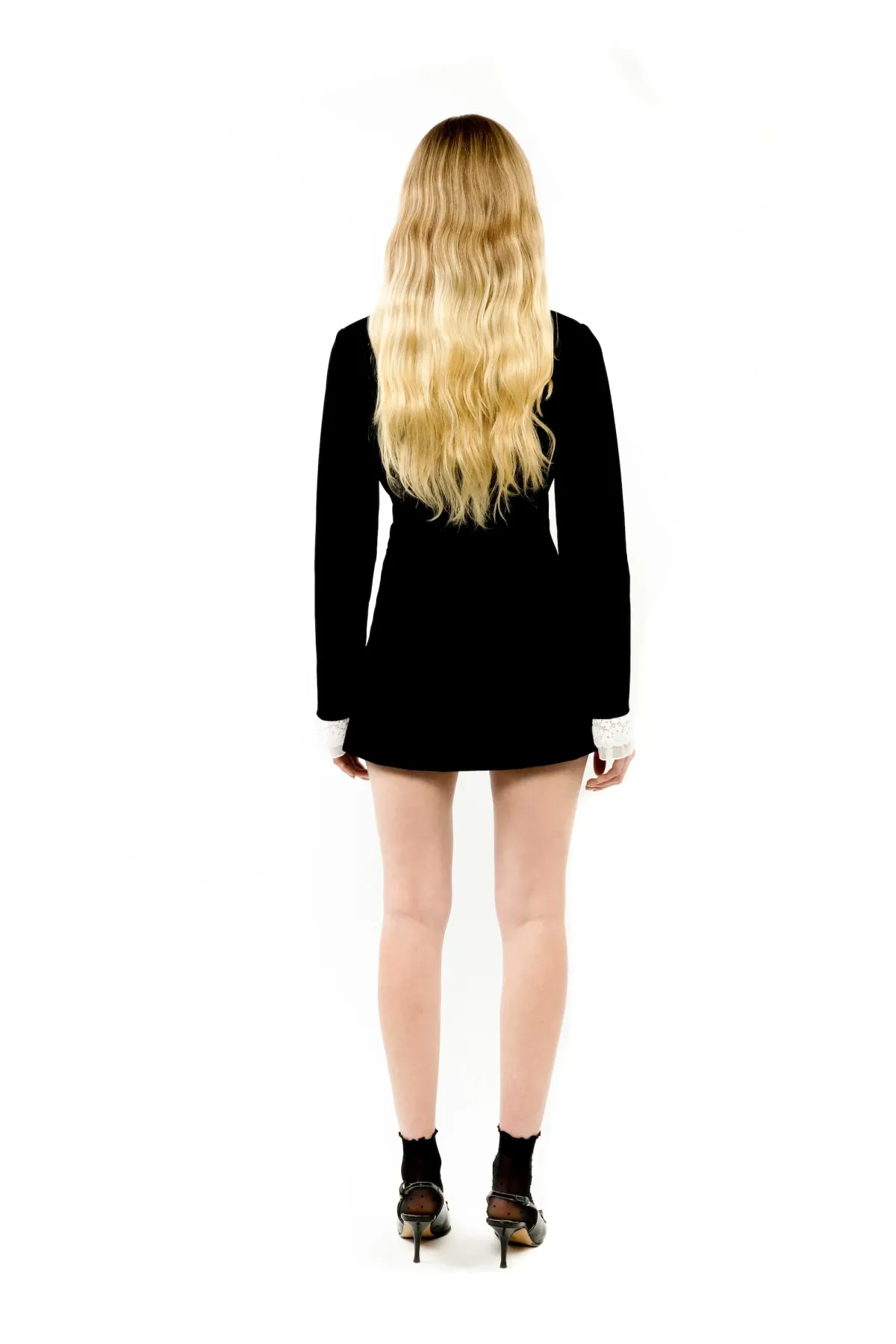 ALICE By Alice McCall Wednesday Dress Black/White Size 10 - Image 3