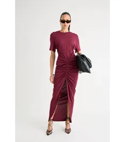 Pfeiffer Niko Maxi Dress in Burgundy Size AU 8 for rent on The Volte - image 7