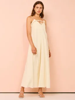 Camilla And Marc Zora Maxi Dress In Cream Size 6 for rent on The Volte - image 1