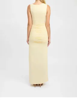 Kookai Alannah Maxi Dress Lemon Icing Size 12 for rent on The Volte - image 2