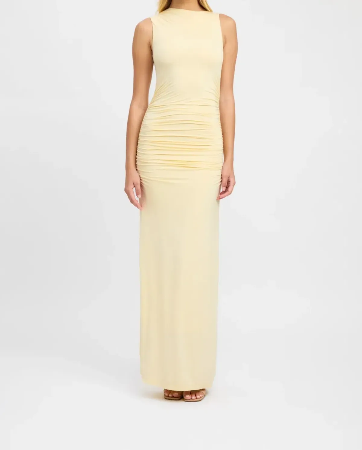Kookai Alannah Maxi Dress Lemon Icing Size 12 - Image 1