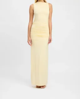 Kookai Alannah Maxi Dress Lemon Icing Size 12 for rent on The Volte - image 1