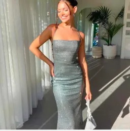 Gossip Gowns Angela Glitter Gown Size 6 for rent on The Volte - image 3