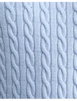 Sportscraft Merino Wool Baby Cable Sweater Pale Blue Size AU 8 for rent on The Volte - image 5