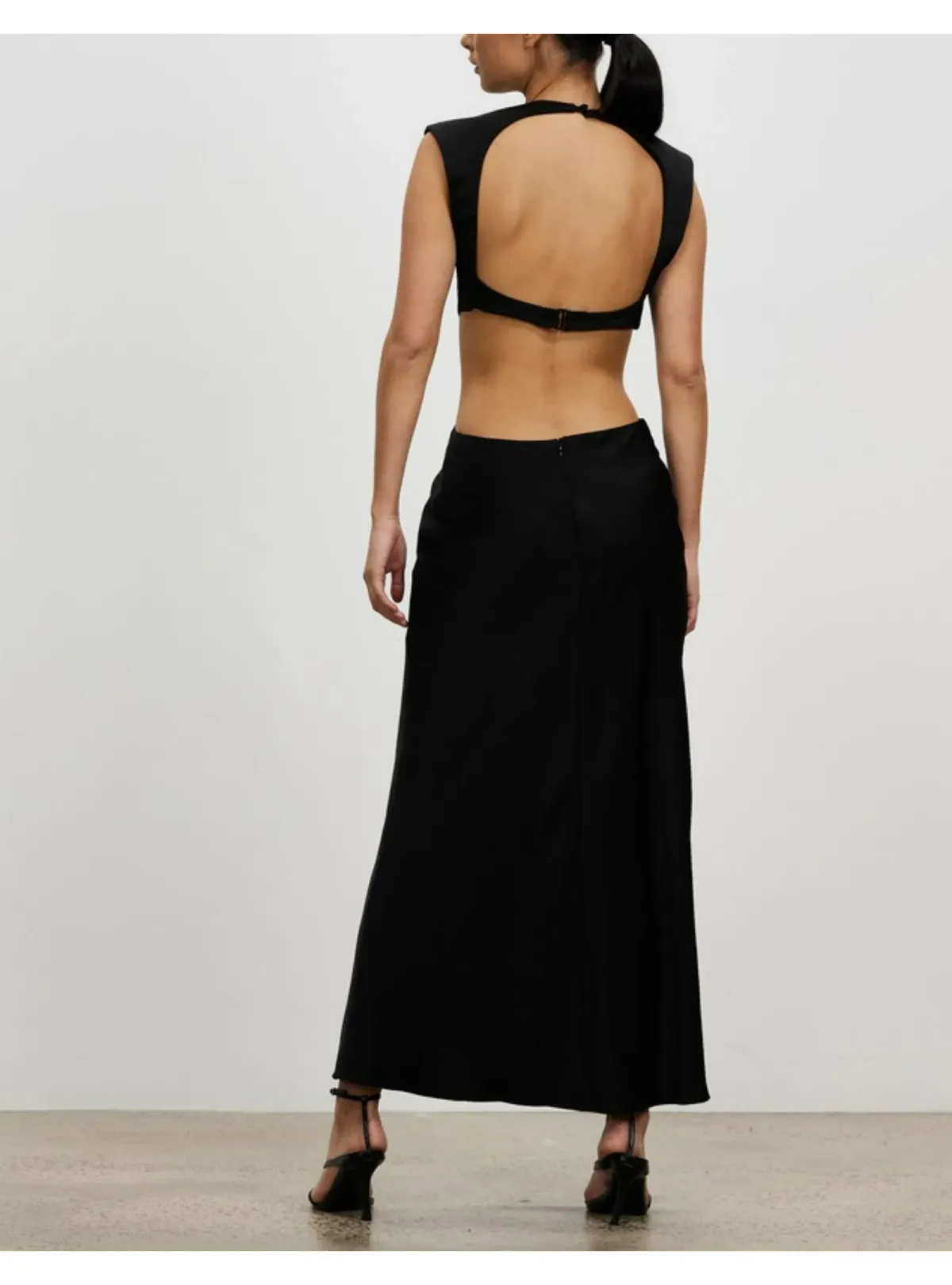 Bec & Bridge Ciao Bella Midi Dress Black Size AU 8 - Image 3