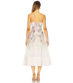 Zimmermann Dawning Corset Dress in Multi Hydrangea Size AU 10 for rent on The Volte - image 2
