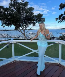 Natalie Rolt Cadence Gown in Blue Size 2/ AU 10 for rent on The Volte - image 3