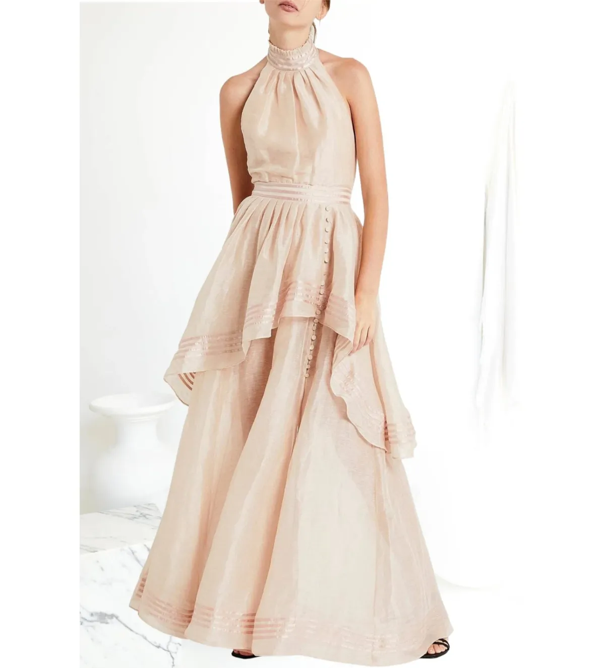 Aje Sienna Dress in Blush Size 10 - Image 1