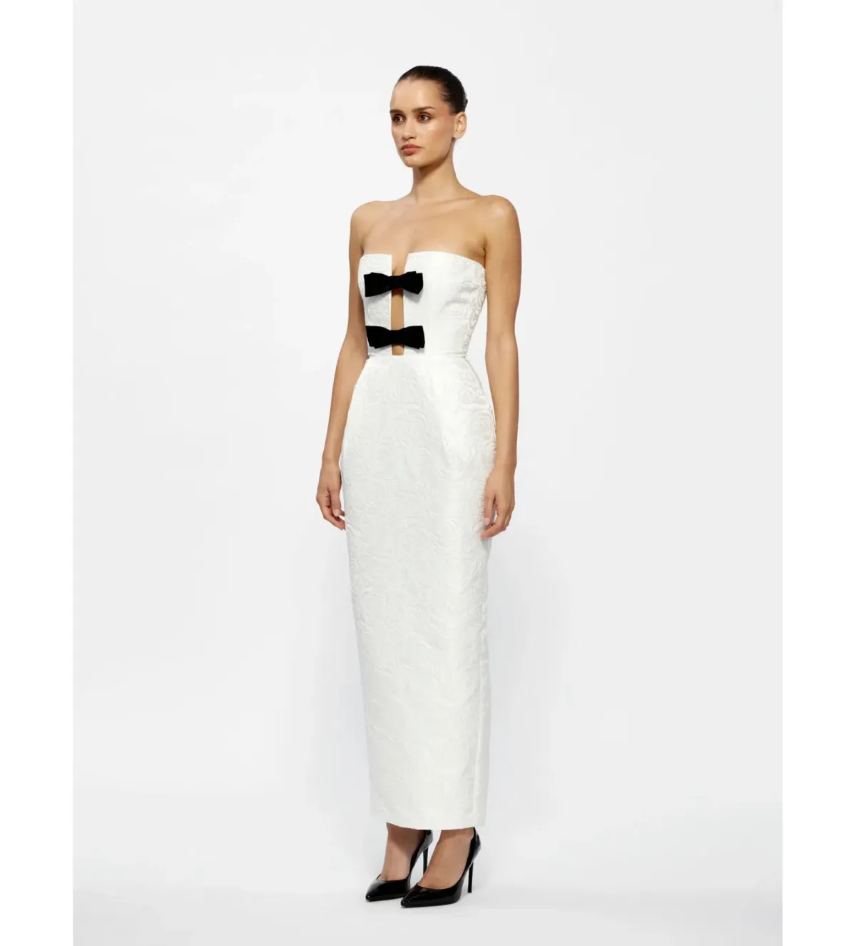 Effie Kats Kiera Maxi Dress Ivory Size S/AU 8 - Image 2