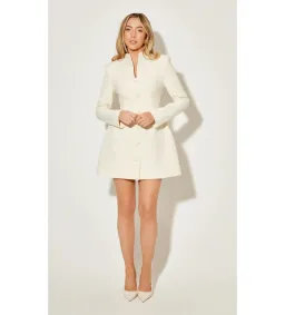 Odd Muse The Ultimate Muse Long Sleeve Button Down Mini Dress Ecru Size M/AU 10 for rent on The Volte - image 1