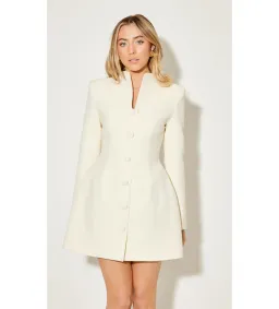 Odd Muse The Ultimate Muse Long Sleeve Button Down Mini Dress Ecru Size M/AU 10 for rent on The Volte - image 3