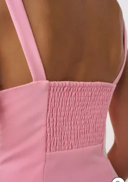 By Johnny Dolcetto Spot Ankle Dress in Pink Ivory Size 10 for rent on The Volte - image 5