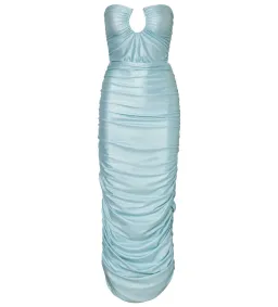 Baobab Magalenha Strapless Maxi Dress in Ice Blue Size S / AU 8 for rent on The Volte - image 4