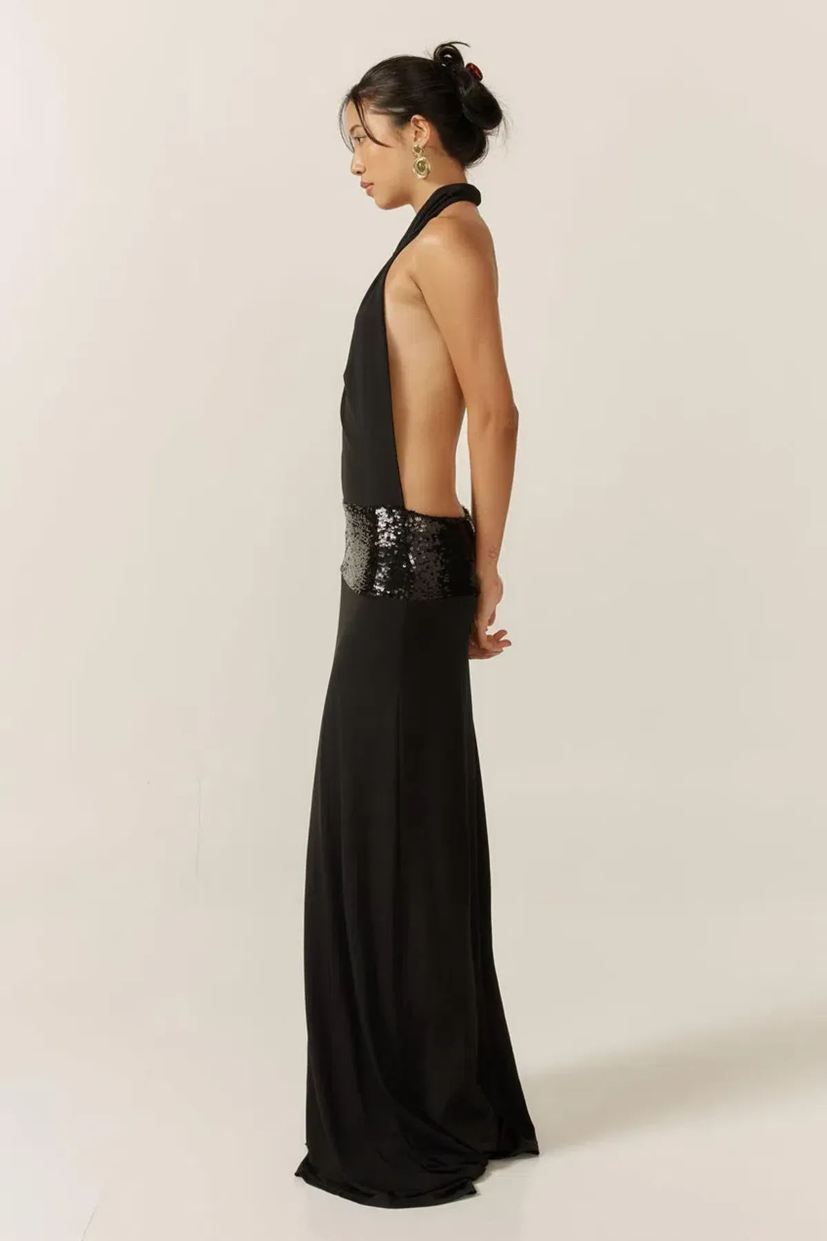Ance Gria Adele Maxi Gown Black Size XS / Size AU 6 - Image 3