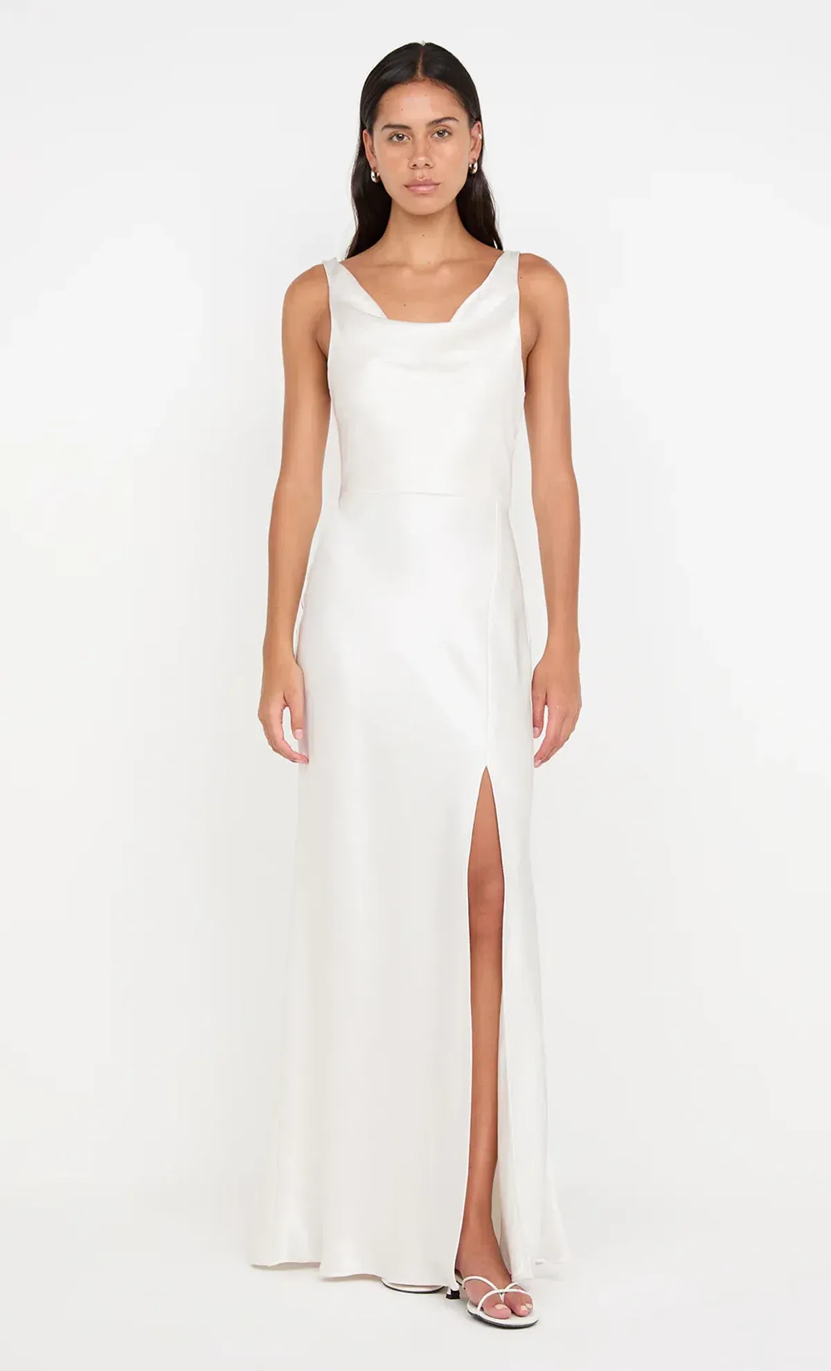 Bec And Bridge Austen Cowl Neck Maxi Dress In Ivory Size AU 10 - Image 1