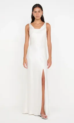 Bec And Bridge Austen Cowl Neck Maxi Dress In Ivory Size AU 10 for rent on The Volte - image 1