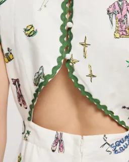 Play Embroidered Midi Dress Size AU 10 for rent on The Volte - image 4