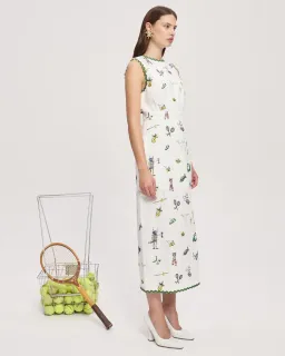 Play Embroidered Midi Dress Size AU 10 for rent on The Volte - image 2
