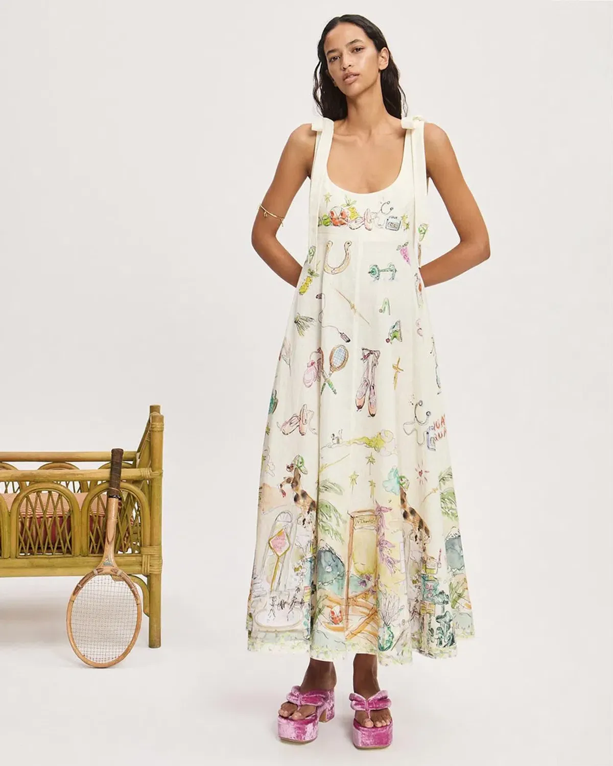 Alemais Anouk Ballet Sundress Print Size AU 10  - Image 4