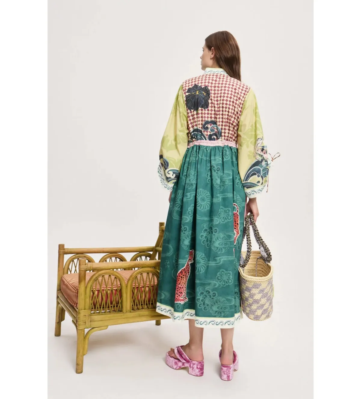 Alemais Rochester Shirtdress Midi Dress Multi Size 10 - Image 3