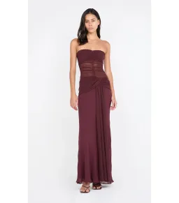 Bec & Bridge Noemi Strapless Maxi Dress in Plum Size AU 8  for rent on The Volte - image 1
