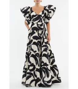 Rebecca Vallance Pompidou Maxi Dress Print Size 6 for rent on The Volte - image 1