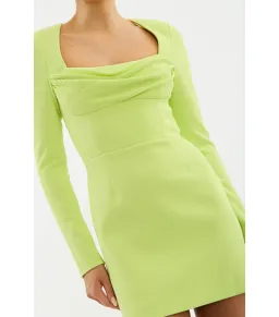 Rebecca Vallance Aria Mini Dress Green Size 8 for rent on The Volte - image 2