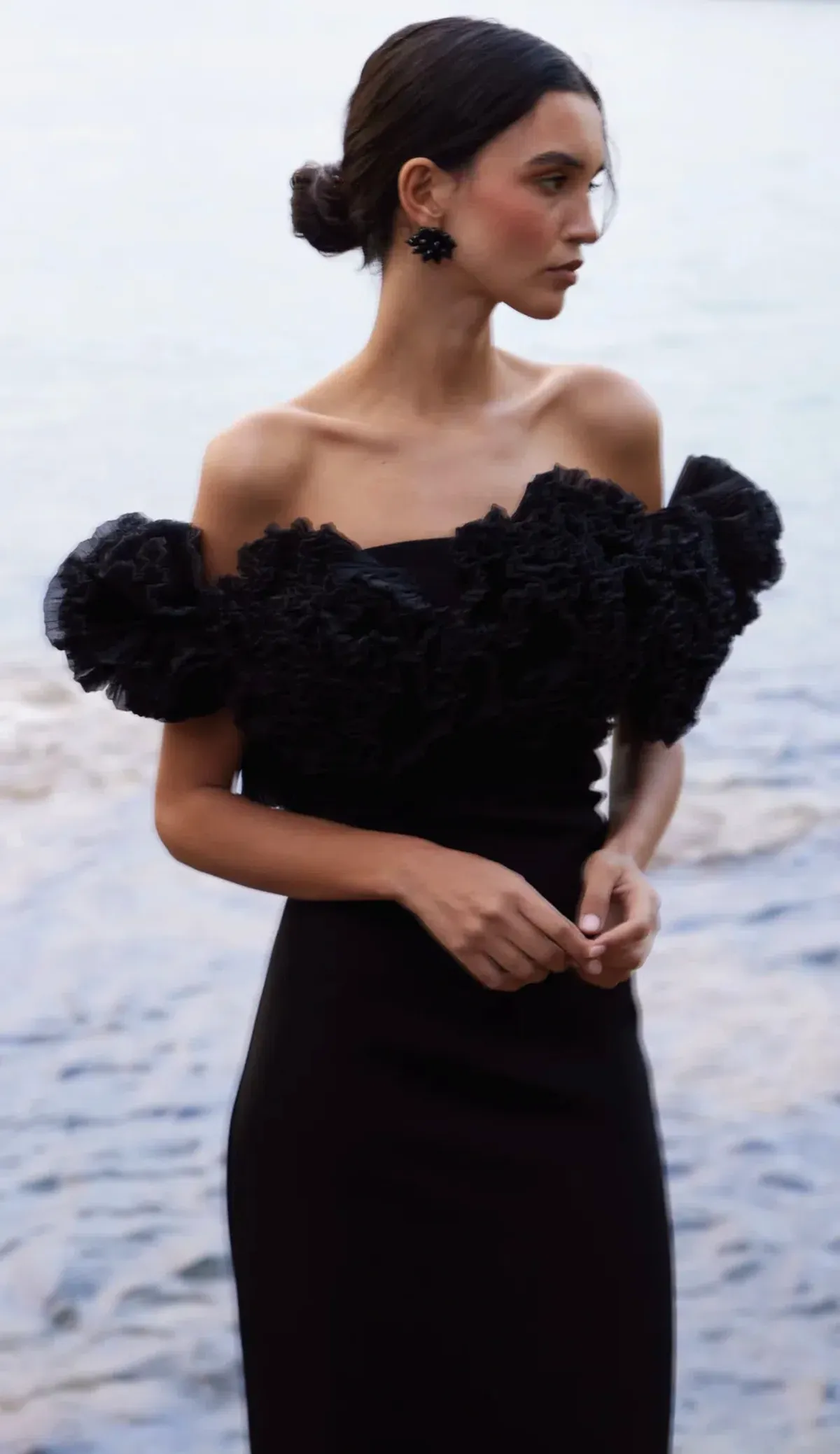 Sonya Moda Sorrento Gown Dress Black Size 8 - Image 3