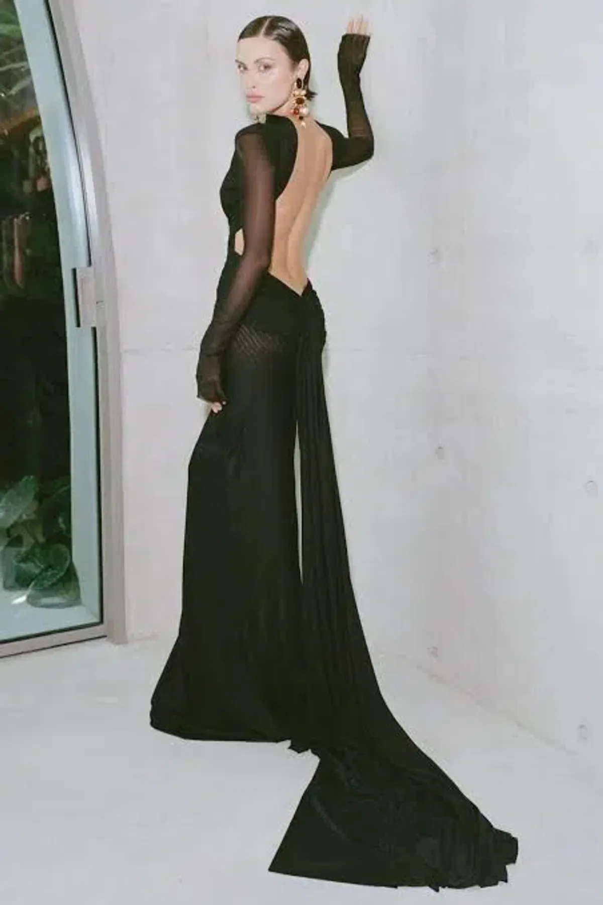 Effie Kats Monaco Gown Maxi Black Size AU 8 - Image 2