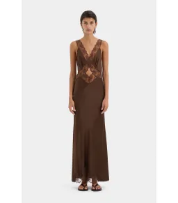 Sir the Label Aries Cut Out Dress Chocolate Size 3 / AU 12 for rent on The Volte - image 1