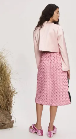 Alemais Inez Knee Length Skirt Pink Size AU 10 for rent on The Volte - image 2