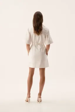 Aje Ana Mini Dress Ivory Size 12 for rent on The Volte - image 4