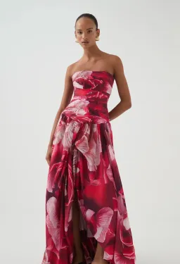 Aje Flora Maxi Gown Prismatic Floral Red Size S / AU 8 for rent on The Volte - image 5