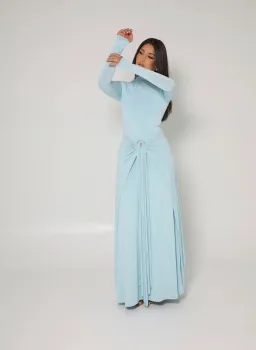 Alaía Muse Yasmin Maxi Dress Blue Size S / AU 8 for rent on The Volte - image 1