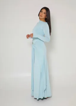 Alaía Muse Yasmin Maxi Dress Blue Size S / AU 8 for rent on The Volte - image 2