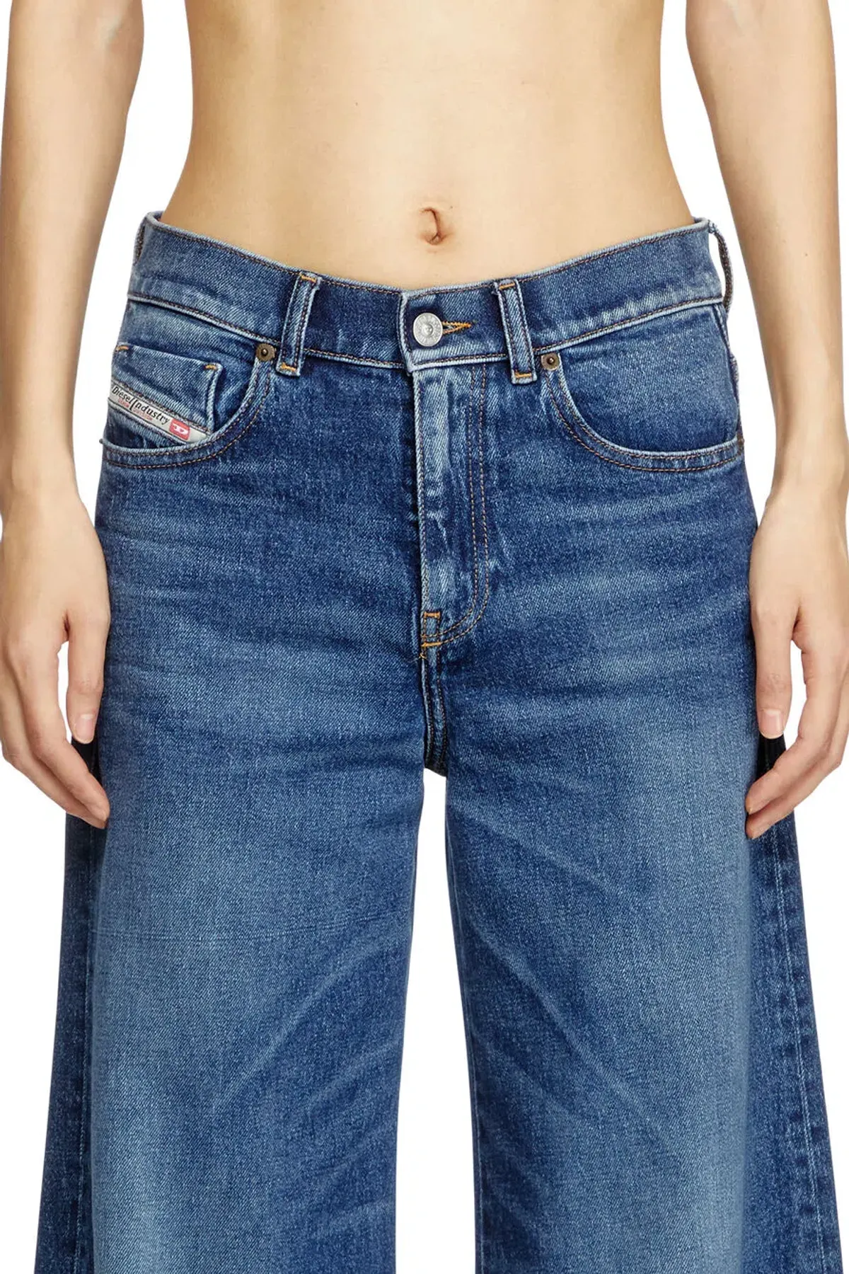 Diesel 1978 D-Akemi Blue Trousers Size 12/M - Image 3