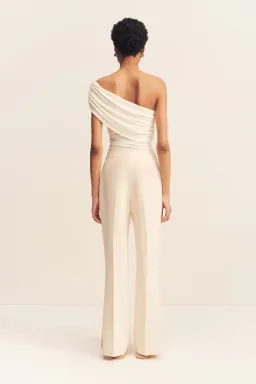 Shona Joy Irena Side Split Button Pant in Rice Size for rent on The Volte - image 3