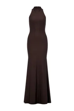 Alamour Santana Chocolate Maxi Dress Size 12 for rent on The Volte - image 1