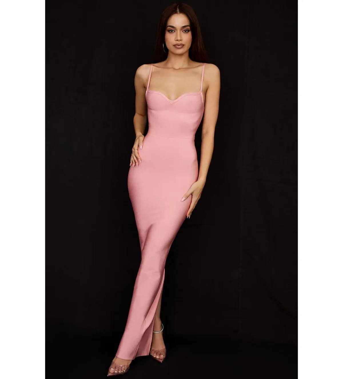 House of CB Fifi Bandage Maxi Gown Pink Size S / Size AU 8  - Image 1
