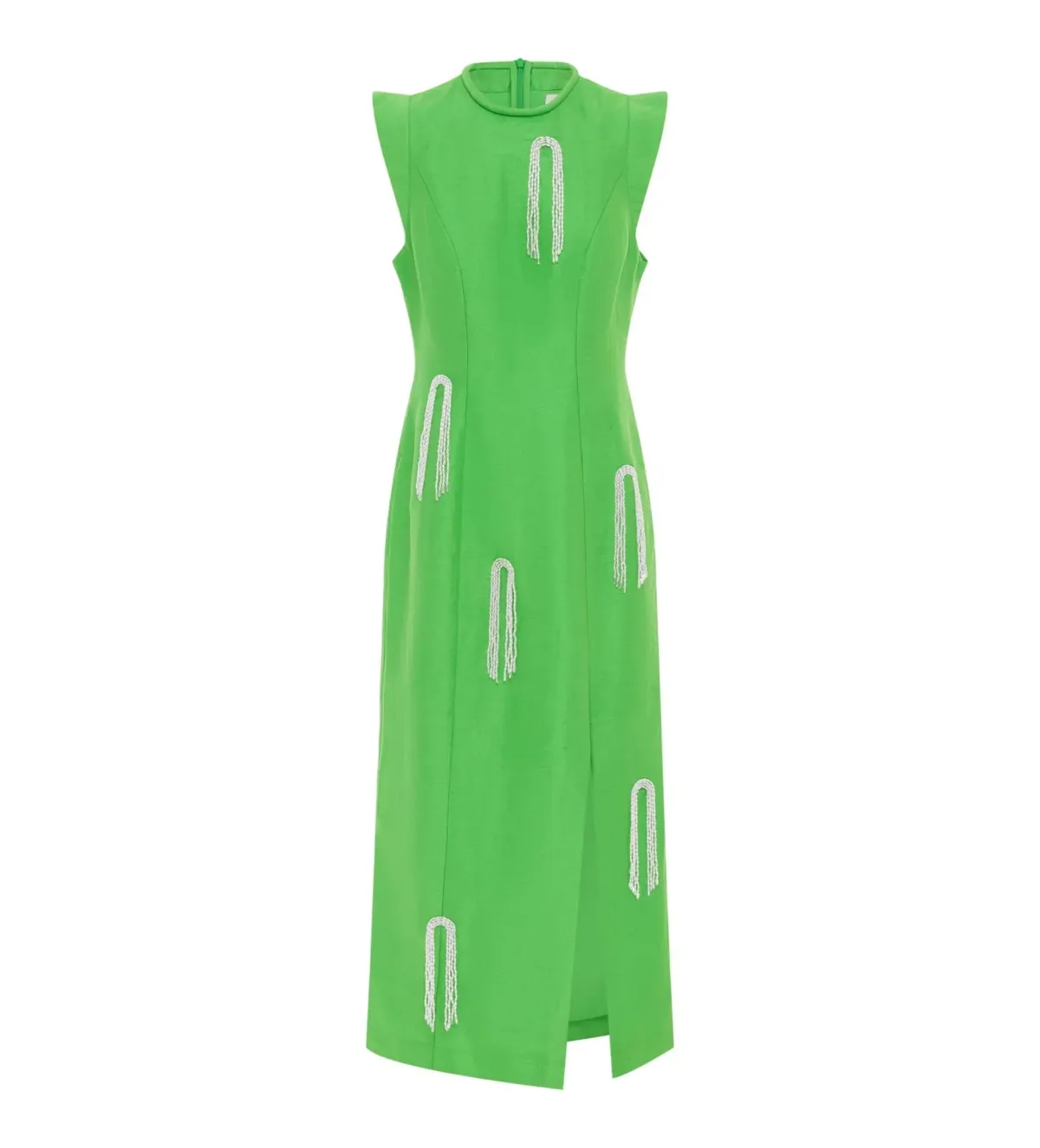 Alemais Dazzle Midi Dress Green Size AU 10 - Image 5