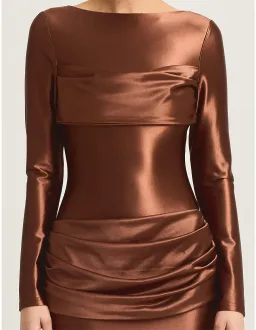 TOJHA Hadleigh Maxi Dress in Sierra Brown Size 10/M for rent on The Volte - image 4