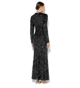 Montique Rapture Sequin Gown Black Size 14/L for rent on The Volte - image 3
