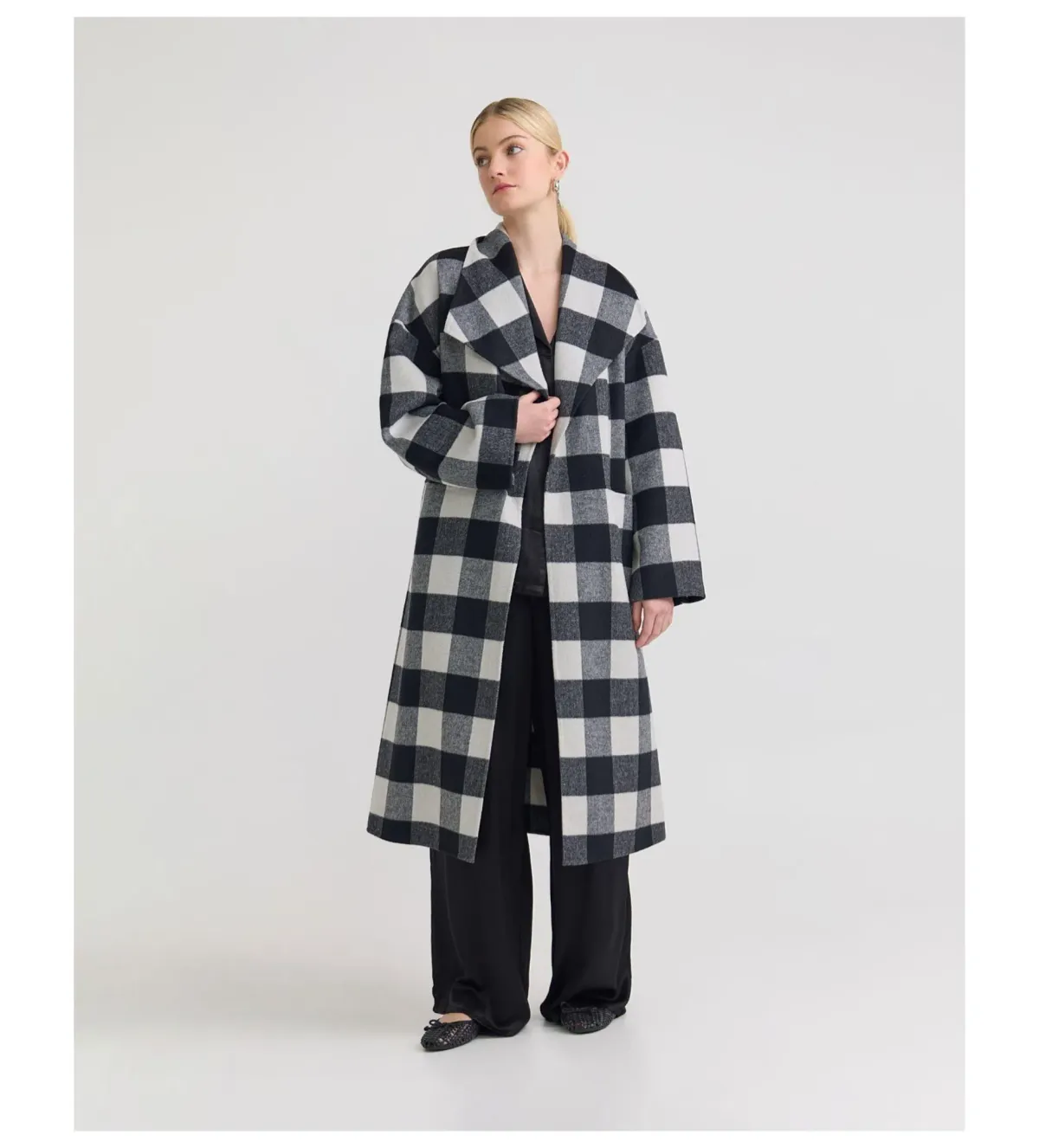 Oxford Alex Double Face Wool Coat Multi One Size - Image 1