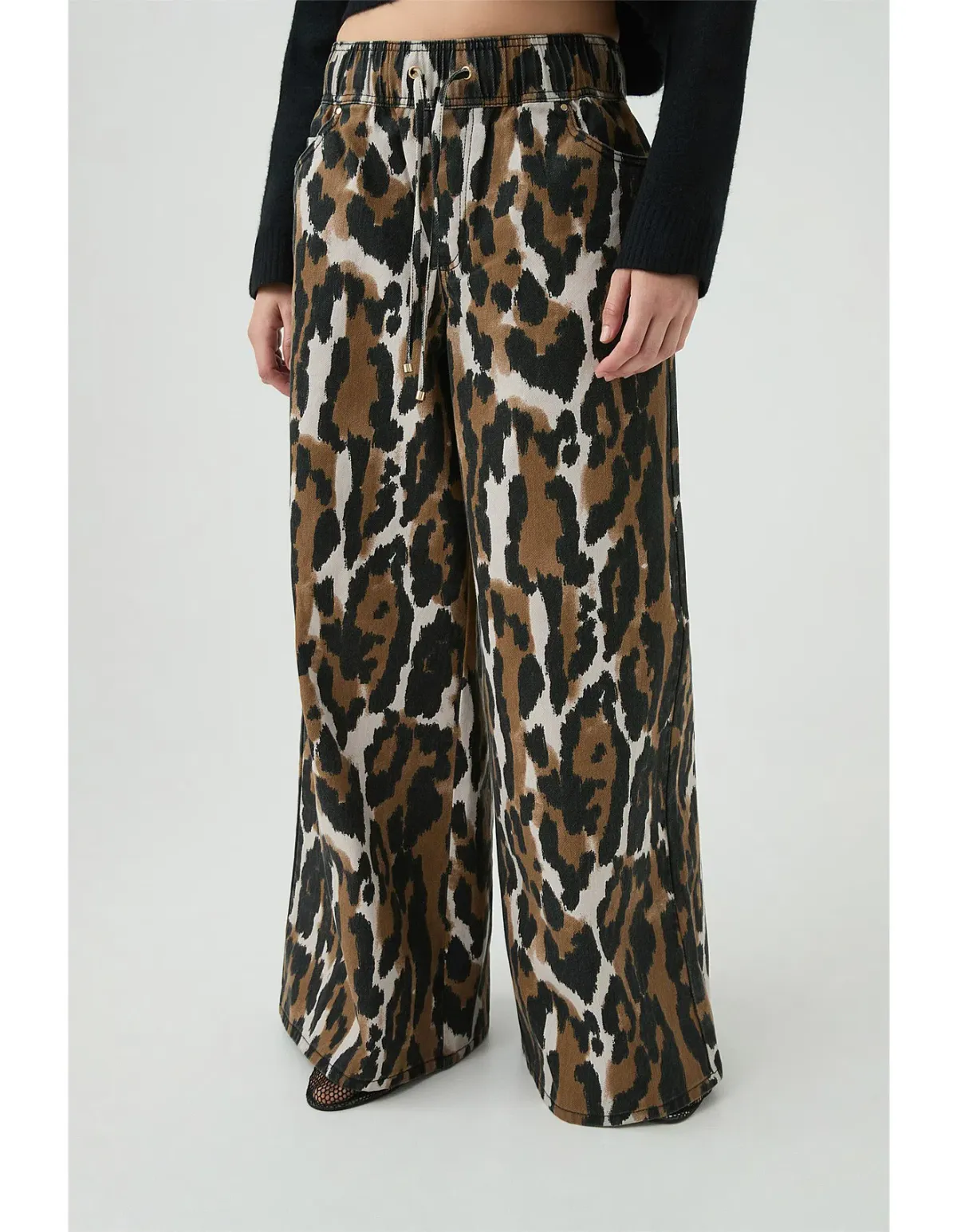 Aje Sienna Denim Jeans Animal Print - Image 2