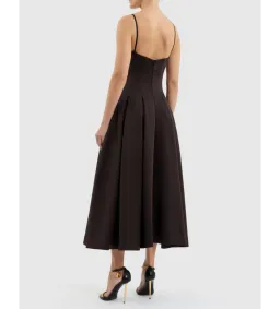 Rebecca Vallance Saskia Midi in Chocolate Size AU  8 for rent on The Volte - image 3
